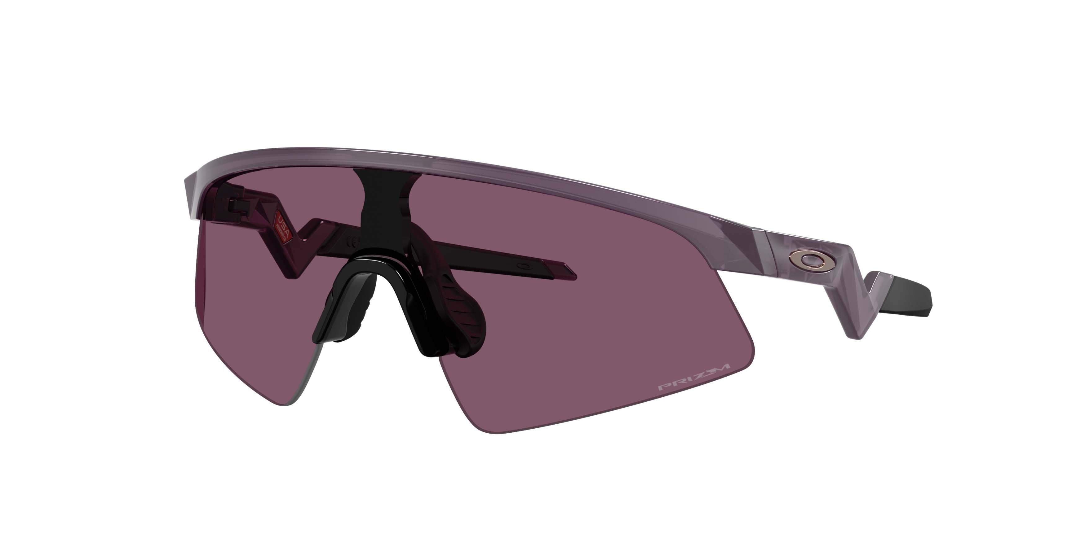 Oakley Youth Fit Resistor Sweep Prizm Indigo Sunglasses - Transparent Aubergine - PURPLE